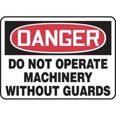 Accuform OSHA DANGER SAFETY SIGN  DO NOT MEQM009XT MEQM009XT